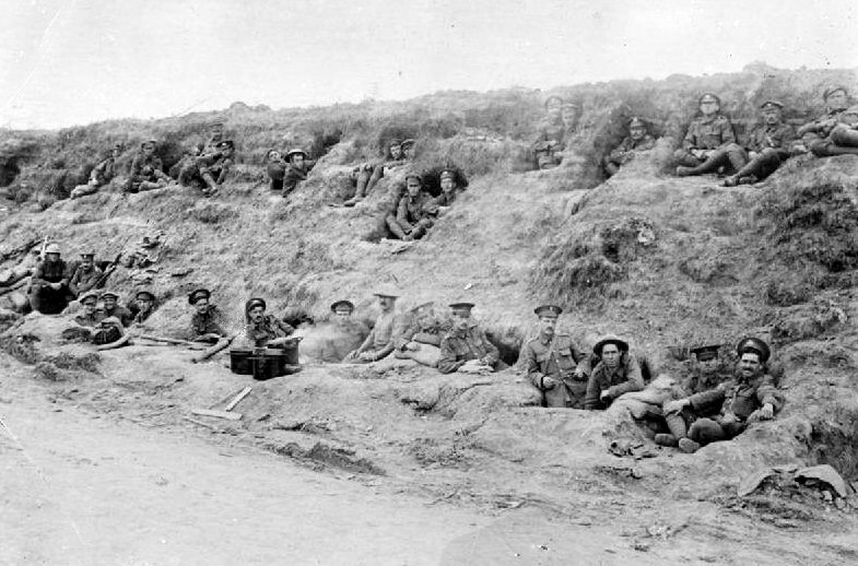 Sunken Road leading to Contalmaison 1916